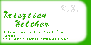 krisztian welther business card